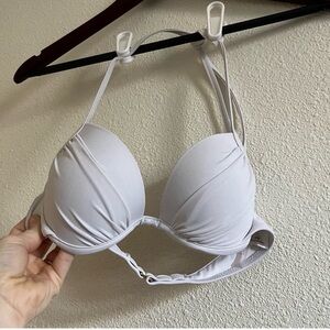 Shade and Shore Women's Off White Push Up Bikini Swimsuit Set Size 32B - Small